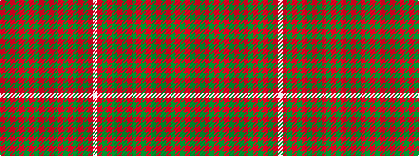 idealised woven sample of pattern RGRGRGRGRGRGRGRGRGRW
