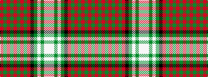 idealised woven sample of pattern RGRGRGRGRKGWGWW