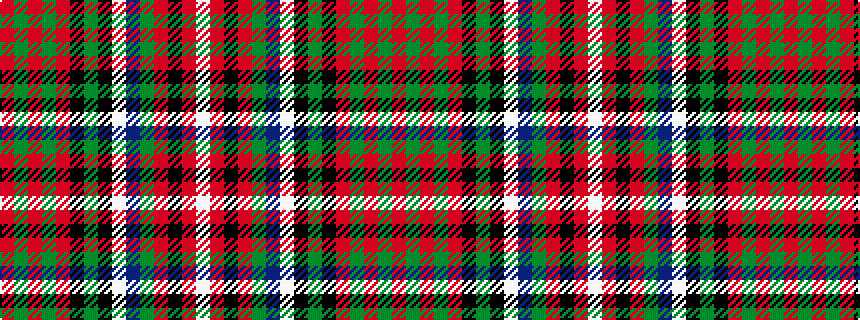 idealised woven sample of pattern RGRGRKGKWBGRKRW