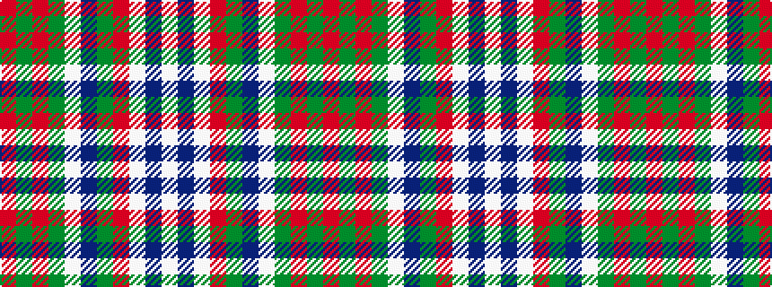 idealised woven sample of pattern RGRGWBGRWBW