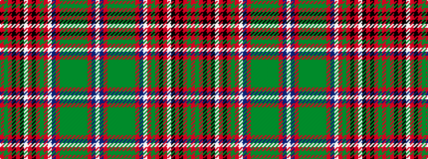 idealised woven sample of pattern RGRKRKWRKRGRWBRGGGGGGGRBW
