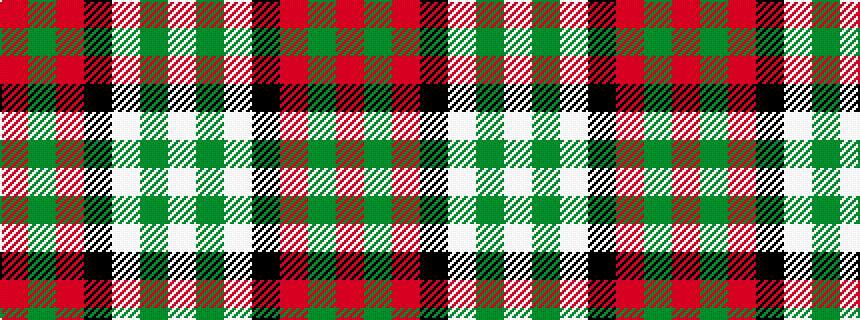 idealised woven sample of pattern RGRKWGW