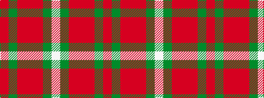 idealised woven sample of pattern RGRRRGW