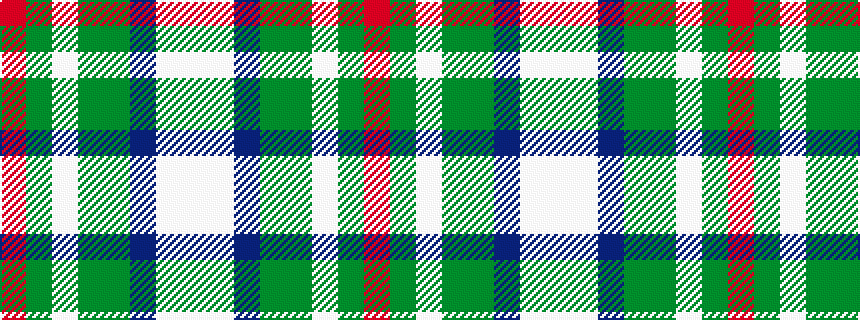 idealised woven sample of pattern RGWGGBWW