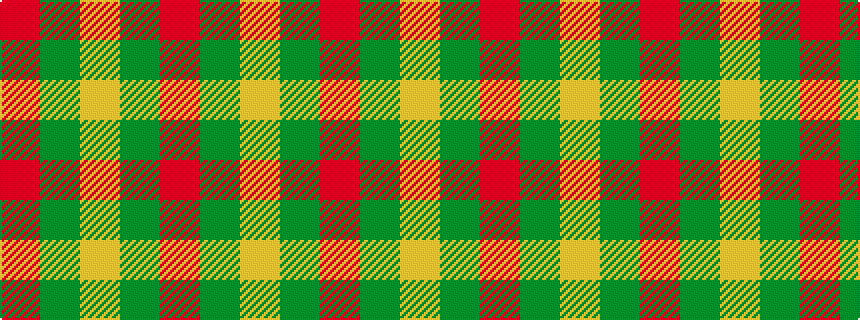idealised woven sample of pattern RGYGR