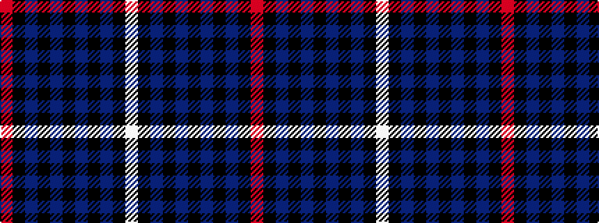 idealised woven sample of pattern RKBKBKBKBKW