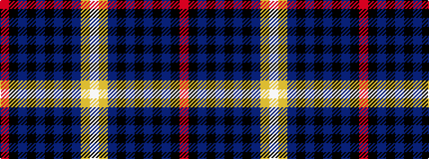 idealised woven sample of pattern RKBKBKBKBYW