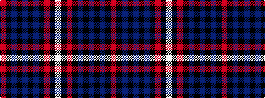 idealised woven sample of pattern RKBKBKBKRKW