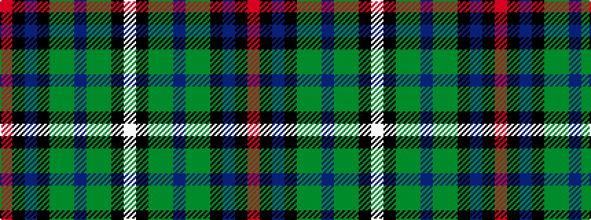 idealised woven sample of pattern RKBKGGBGGKW