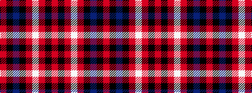 idealised woven sample of pattern RKBKRWRKR