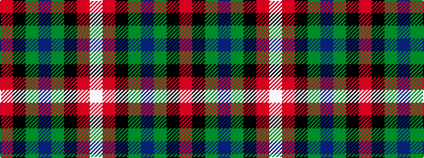 idealised woven sample of pattern RKGBGKRW