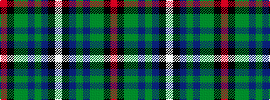 idealised woven sample of pattern RKGGBGBKW