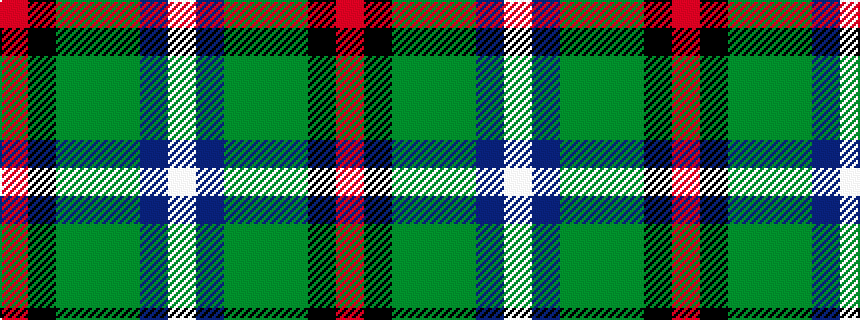 idealised woven sample of pattern RKGGGBW