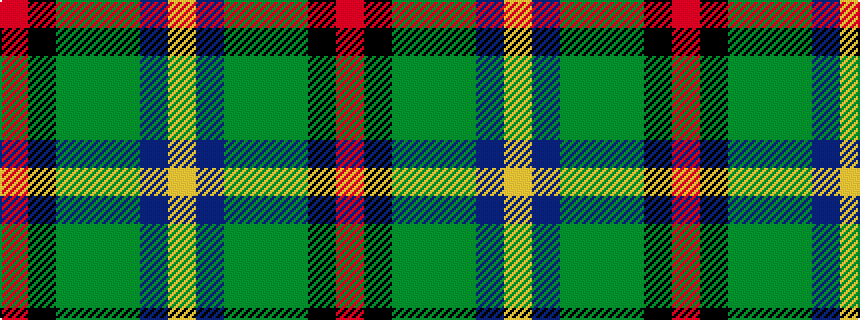 idealised woven sample of pattern RKGGGBY