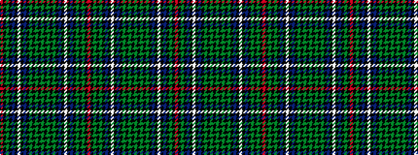 idealised woven sample of pattern RKGKBKWKBKGKGKGKGKGKBKWKBKGKGKR
