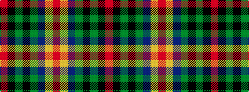 idealised woven sample of pattern RKGKGBYR