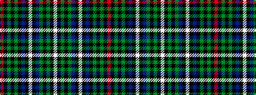 idealised woven sample of pattern RKGKGKBKWKBGKGKW