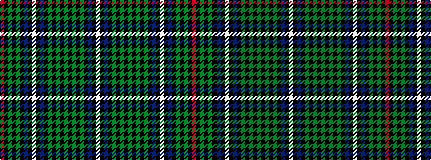 idealised woven sample of pattern RKGKGKBKWKBKGKGKGKGKGKBKW