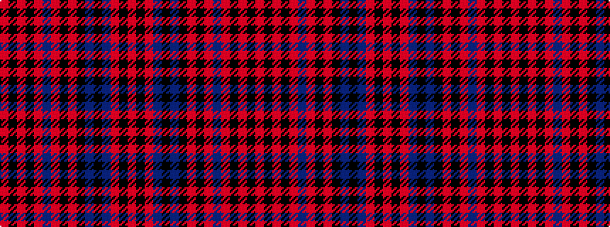 idealised woven sample of pattern RKRBKBKRKRBRKRKR