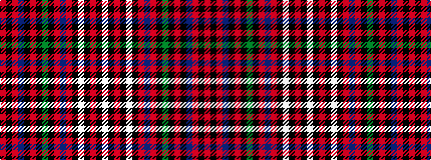 idealised woven sample of pattern RKRBKRKGKRBRKWKRKW
