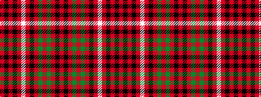 idealised woven sample of pattern RKRGRGRKRWRKRKR