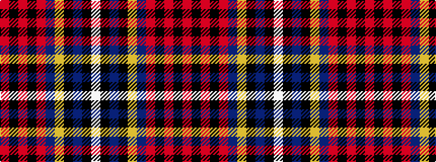 idealised woven sample of pattern RKRKRBYKBKW