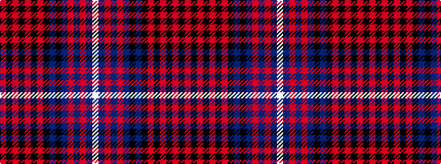idealised woven sample of pattern RKRKRKRKBKBRBRBW