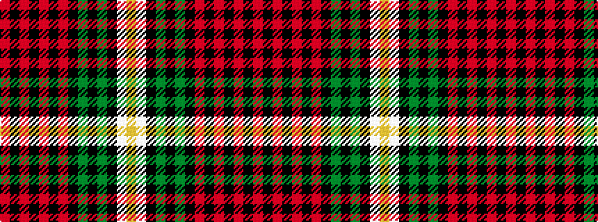 idealised woven sample of pattern RKRKRKRKGKGKWY