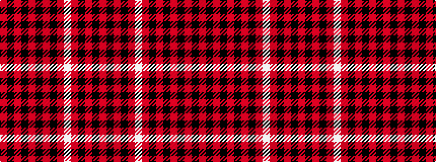 idealised woven sample of pattern RKRKRKRKRWRKRKR