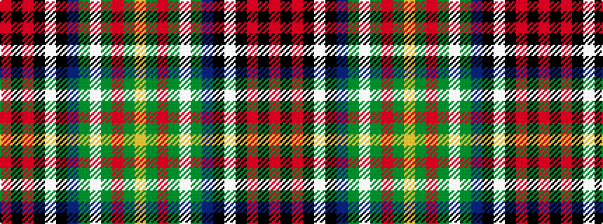 idealised woven sample of pattern RKRKWKBGWGRGY