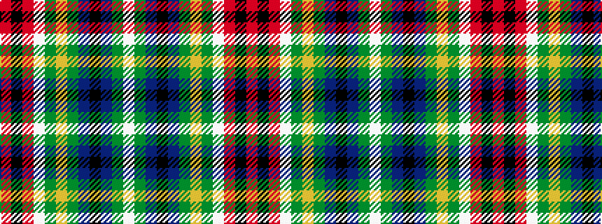 idealised woven sample of pattern RKRWGYGBKBGW