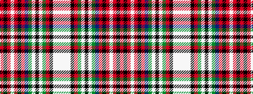 idealised woven sample of pattern RKRWRKRBGWKWGRKWWW