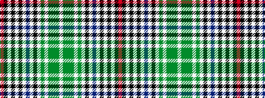 idealised woven sample of pattern RKWKWKWBWKWGWGGGW