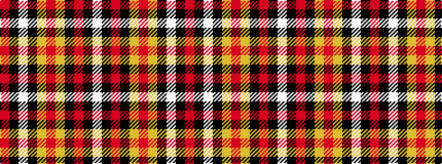 idealised woven sample of pattern RKWKYRYKRKW