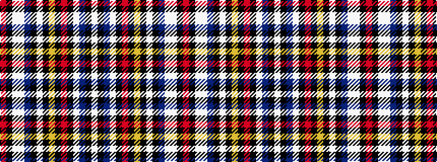 idealised woven sample of pattern RKWWBKWKYKRKWBKW