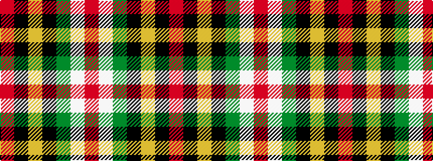 idealised woven sample of pattern RKYKGWR