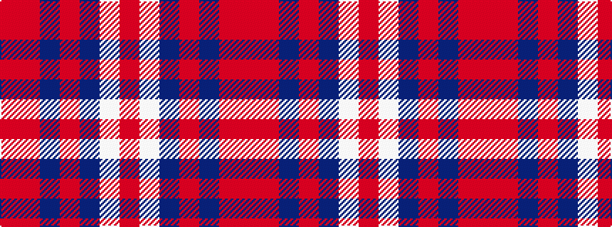 idealised woven sample of pattern RRBRBWR
