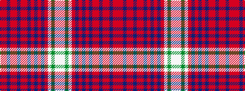 idealised woven sample of pattern RRBRRBRRBRBRBRWGWW