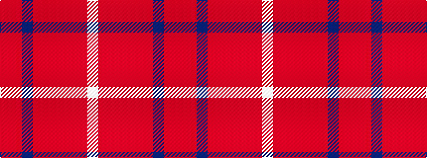 idealised woven sample of pattern RRBRRRRRW