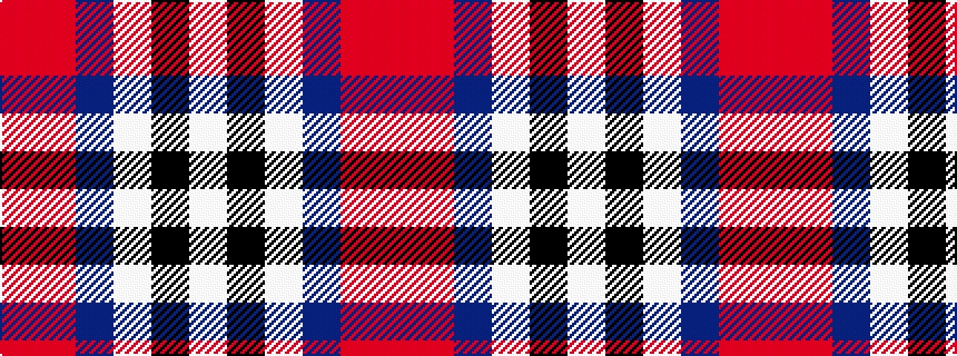 idealised woven sample of pattern RRBWKW