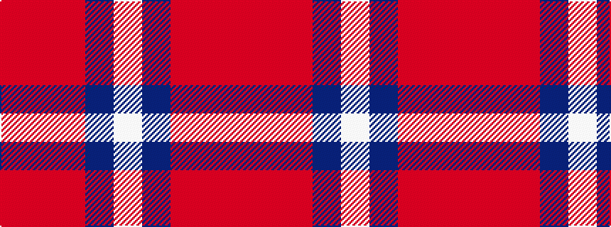 idealised woven sample of pattern RRRBW