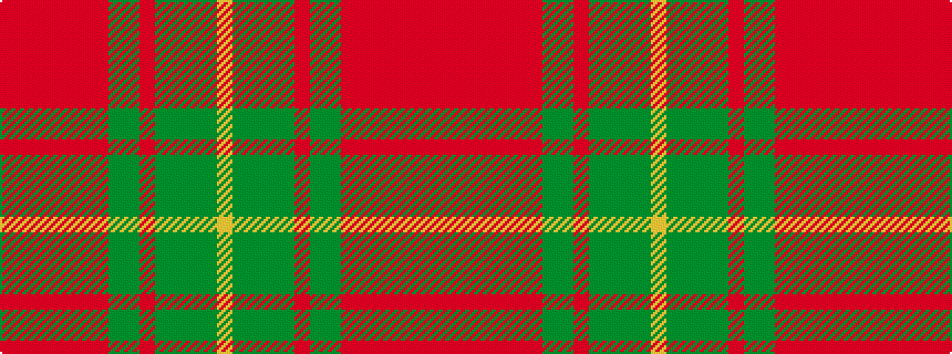 idealised woven sample of pattern RRRRRRRGGRGGGGY