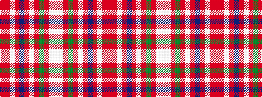 idealised woven sample of pattern RRWRBRWRGRWW