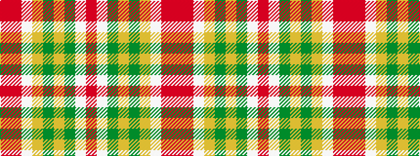 idealised woven sample of pattern RRWYGYGWR
