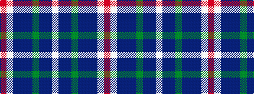 idealised woven sample of pattern RWBBBGBBW