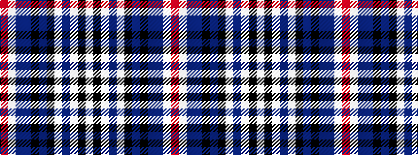 idealised woven sample of pattern RWBBKBKWBWKW
