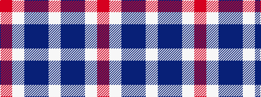 idealised woven sample of pattern RWBBW