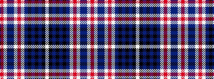 idealised woven sample of pattern RWBBWRWBKBKBKW