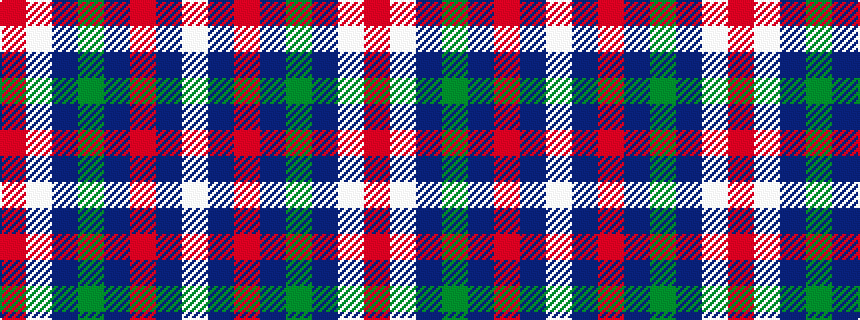 idealised woven sample of pattern RWBGBRBW