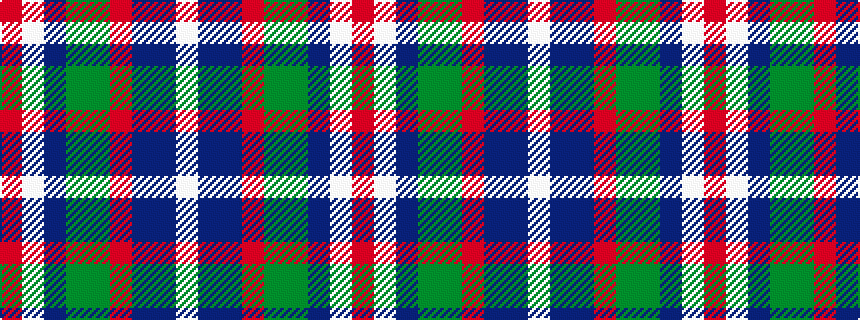 idealised woven sample of pattern RWBGGRBBW